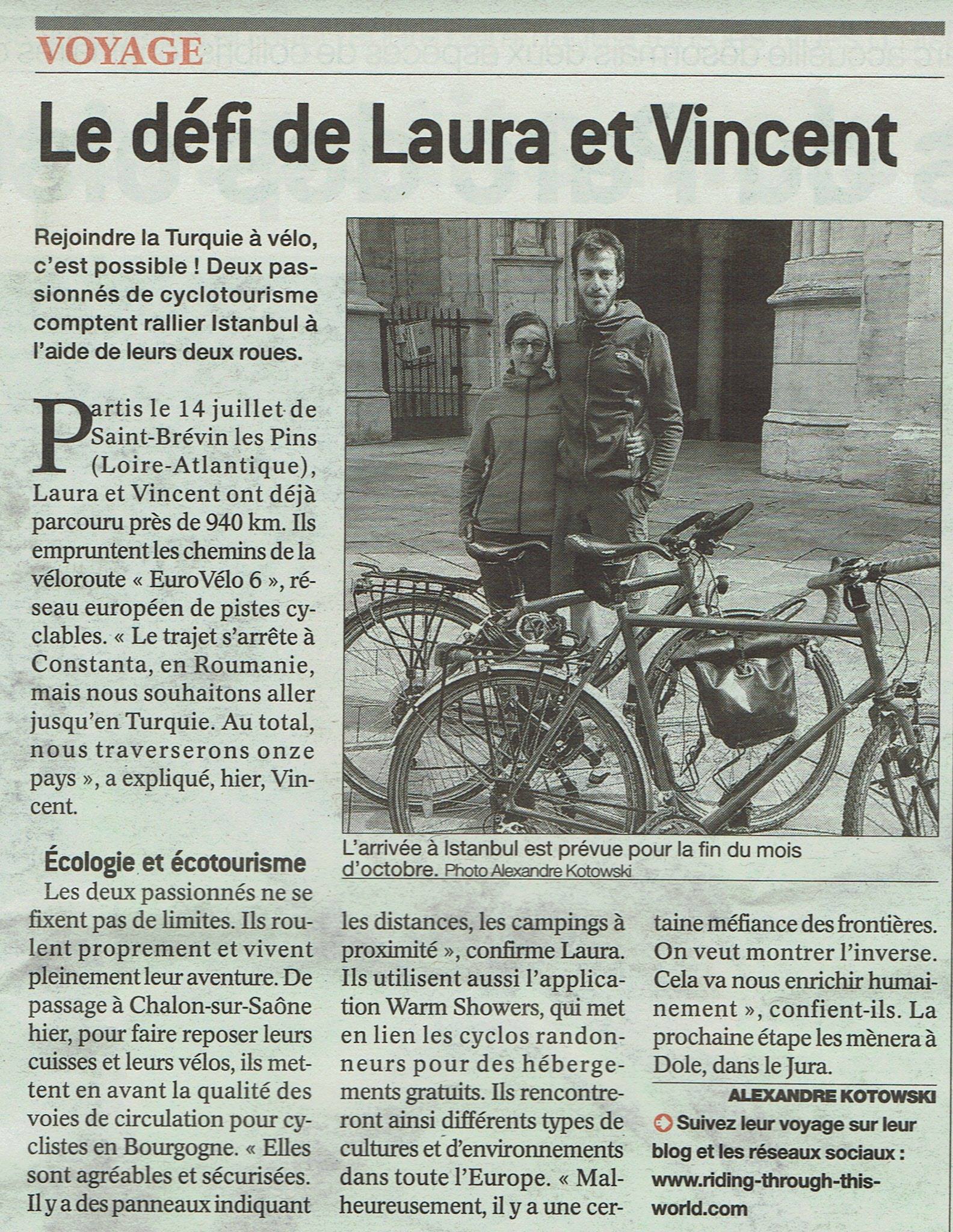 Article dans l'Est Républicain