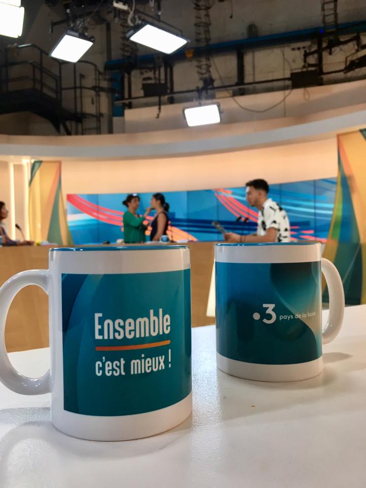 Sur le plateau de France 3 Télévision